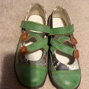 Green  Mary Jane Shoes